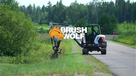 brush wolf cutter on cat mini excavator|brush wolf for sale.